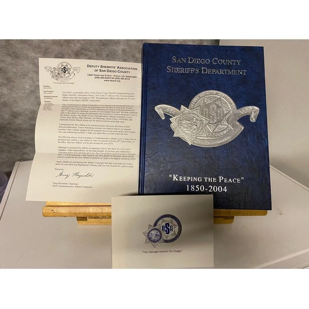 1850-2004 San Diego Sheriff Department  Book